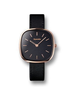 TimeSquare32 Persian Rose - Black Leather