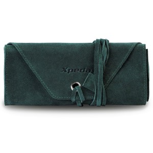 Genuine Suede Leather Watch Roll - Green